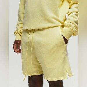 John Elliott Vintage Fleece Shorts Yellow Sport & Team Shorts